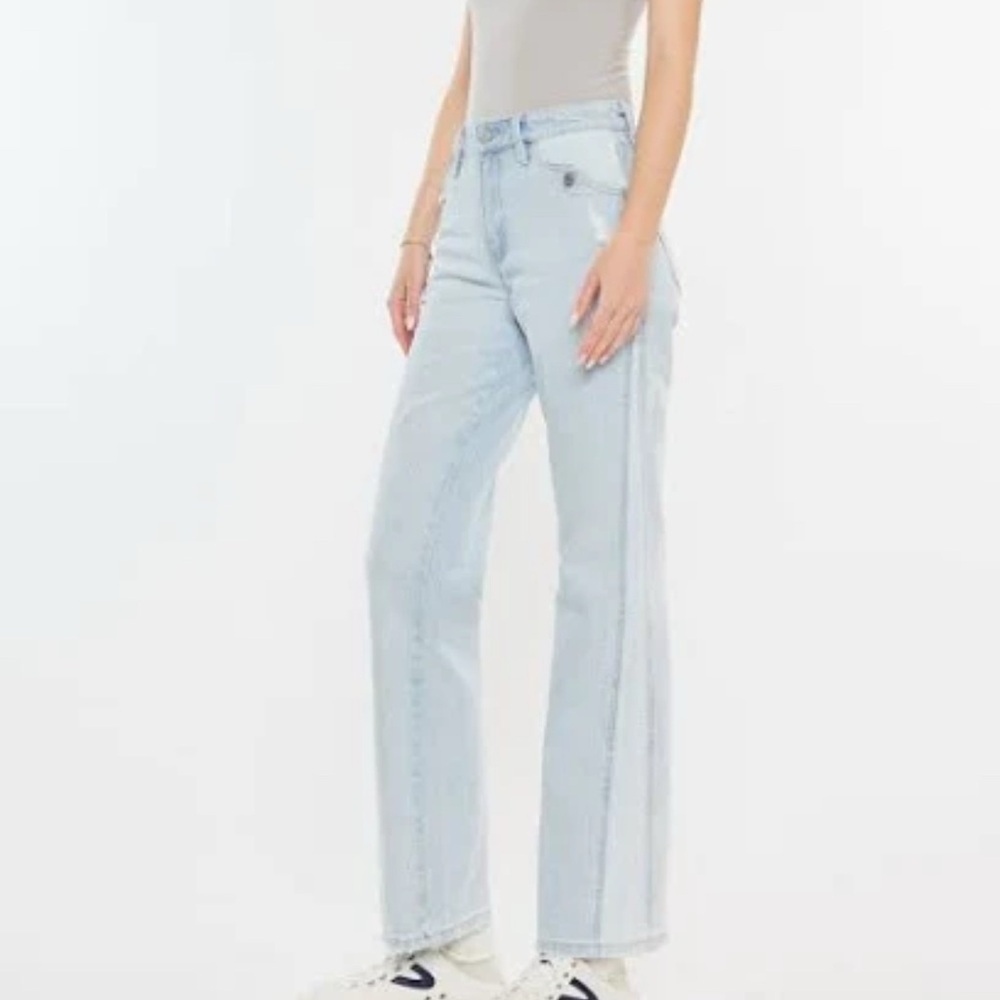 KanCan Maple high rise straight jeans-light wash